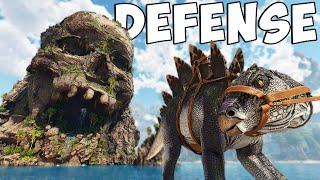 DEFENDING Center’s Skull Island From TOXIC Raiders! - Ark PVP