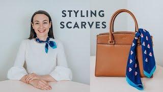 MY FAVORITE WAYS TO ACCESSORIZE WITH SCARVES // SILK SCARF TUTORIAL