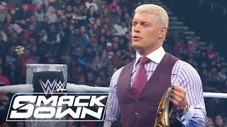 Roman Reigns Enters Rumble; Cody Rhodes Battles KO, Bloodline | WWE SmackDown 1/10/25 | WWE on USA