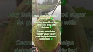 The benefits of coconut water #coconutwater #coconutwaterbenefit #coconuts