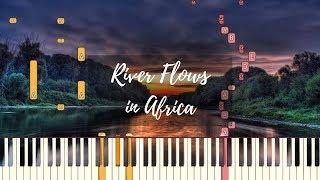 "River Flows in Africa" - Toto/Yiruma Mashup | Piano Tutorial (Synthesia)