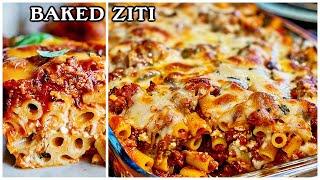 Cheesy Delicious Baked ZITI Pasta Recipe - So Easy Good!