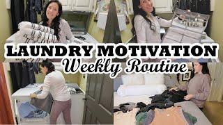 *NEW* LAUNDRY MOTIVATION | WEEKLY ROUTINE & HOW TO GET IT ALL DONE EVERY WEEK | DO LAUNDRY WITH ME