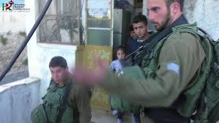 The Israeli occupation army on the roof of the family Sharbati in Hebron