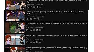 Elizabeth x Charlie “Movie” || FnaF || MY AU!! || Part 1-5! || I own all videos!!
