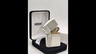 Zippo 49551 Sterling Silver Diamond Design