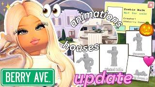 *NEW HOUSES UPDATED* FIGHTING ANIMATIONS, WORKOUT, LAY DOWN, DECOR & MORE!! BERRY AVENUE UPDATE!!