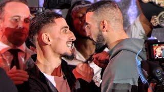 TENSE! • AnEsonGib vs Slim Albaher FACEOFF | Ft. Deji, Chase DeMoor Misfits Boxing