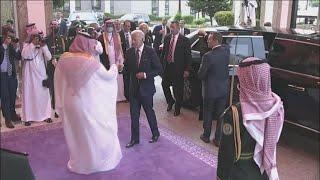 Biden, Saudi crown prince begin big meeting with fist bump