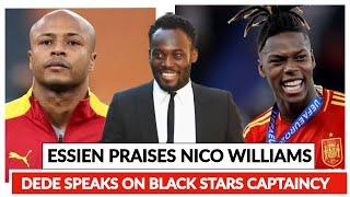DEDE AYEW SPEAKS ON BLACK STARS CAPTAINCY,  MICHAEL ESSIEN PRAISES TO NICO WILLIAMS, MESSI RECORD