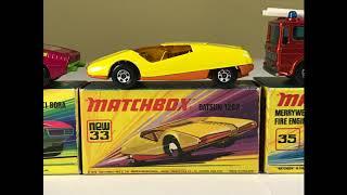 Matchbox Superfast cars with I-type boxes