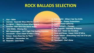 Rock Ballads Selection from Bon Jovi, Aerosmith, Journey, Survivor, Foreigner, Styx, etc.