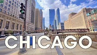 Chicago Illinois Walking Tour - 4K - Exploring Downtown Chicago