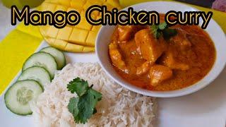 Mango Chicken curry easy Recipe Alina's cooking And blog