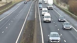 Truck Spotting M80 Cumbernauld North Lanarkshire Scotland UK