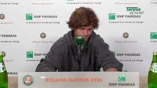 Tennis - Roland-Garros 2024 - Andrey Rublev : "My worst behavior during a match"