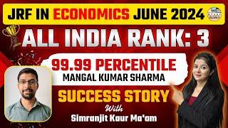 Ugc Net Economics 2024 | Topper Strategy | Air 3 | Jrf Economics Success Story | By Simranjit Kaur