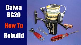 Daiwa BG20 Fishing Reel - How To Rebuild