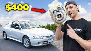 INSTALLING A $400 TURBO ON MY $650 MITSUBISHI LANCER