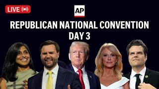 RNC LIVE: JD Vance accepts VP nomination on Day 3