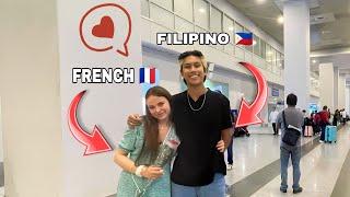 FRENCH GIRL  AND FILIPINO BOY  MEET AGAIN AFTER 8MONTHS OF LONG DISTANCE RELATIONSHIP ️