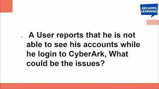 16 - CyberArk Mock Interview - CyberArk Interview Questions & Answers  | SecApps Learning