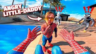 Why LITTLE-SPIDEY DADDY's GOES INSANE OVER TEAM SPIDER-MAN Bros! (Funny Spider-man Cartoon POV)