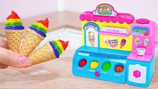 Rainbow Ice Cream  Amazing Miniature Ice Cream Decorating  1000+ Miniature Ideas with Mini Cakes