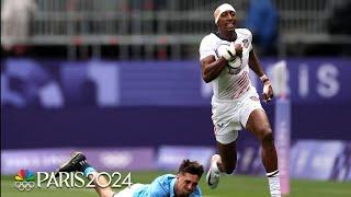 U.S. men advance to quarterfinals behind Perry Baker's four tries | Paris Olympics | NBC Sports