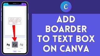 How to Add Border to Text Box on Canva (2024) | Include Border to Text Box on Canva