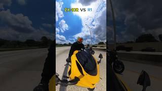 ZX-10r VS R1 (who won ?)  #motorcycles #bikeride #motovlog #biker #lifeon2wheels #zx10r #cops #r1