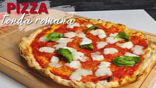 PIZZA tonda romana nel forno di casa | Scrocchiarella