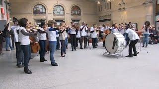 Flash Mob - Classical Orchestra Performance in Train Station