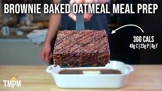 Double Chocolate Brownie Baked Oatmeal is the Perfect Breakfast to Bring to Work