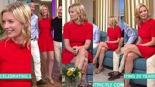 Rachel Riley-Amazing Legs In A Short Red Dress & Heels 15/5/24 HD