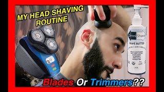 My Head Shaving Routine! (Should Beginners Stick To Electric Shavers Or Go Straight For The Blade!?)