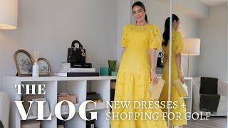 SPRING/SUMMER DRESSES TRY-ON HAUL + SHOPPING FOR GOLF ATTIRE | VLOG S5:E12 | Samantha Guerrero