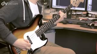 J&D YC-JB Bass Guitar 3-Tone Sunburst Demo