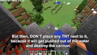 Minecraft - TNT corner cannon