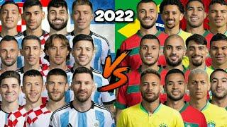 Argentina×Croatia  Brazil×Morocco  "Ultimate Comparison" (14vs14)