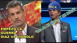 Diego Diaz destruye a Vignolo: "Todos sabemos que sos de BOCA"