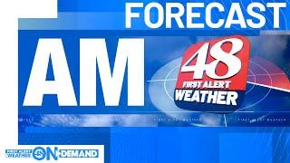 48 First Alert Forecast: Clearing skies and breezy Wednesday