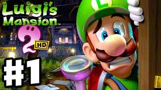 Luigi's Mansion 2 HD - Full Game Walkthrough Part 1 - Gloomy Manor!