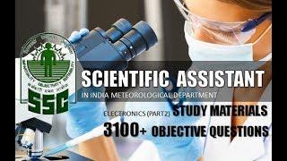 SSC Scientific Assistant Study Materials Electronics | 3100+ Objective Questions