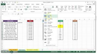 Currency, Percentage, and Number Data Formatting