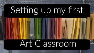 Setting up my first Art Classroom  #artteacher #classroomsetup #arteducation #firstyearteacher