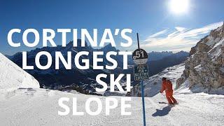 Cortina's Longest Ski Slope