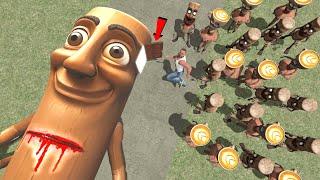 Franklin Enter Inside Tung Tung Tung Sahur Head In Indian Bike Driving 3D