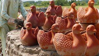 Clay To Kiln Planter! How to Make a Terracotta Duck Planter (Liquid Soil Casting) - Skill Spotter
