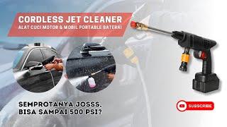 Review Alat Cuci Mobil Motor Cordless Preaktis Termurah  Tekanan tinggi  sampe 500 Psi Lebih